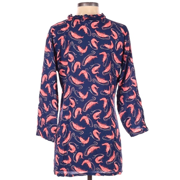 🔥 Haley and The Hound Navy Shrimp Parker Tunic Top - Picture 3 of 4